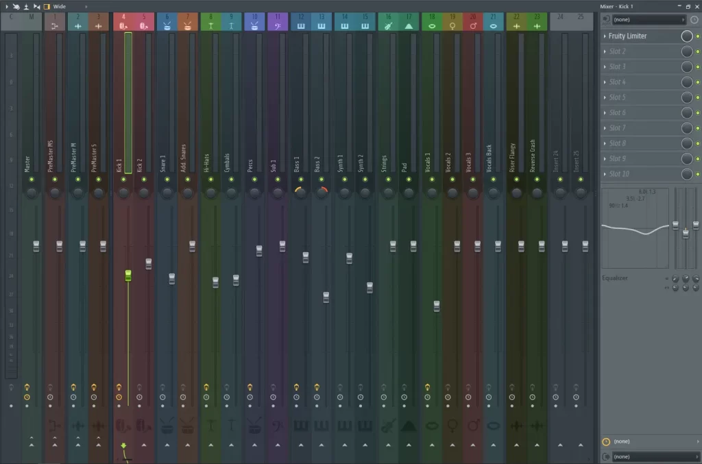 Mixer & Mixing and mastering FL Studio presets